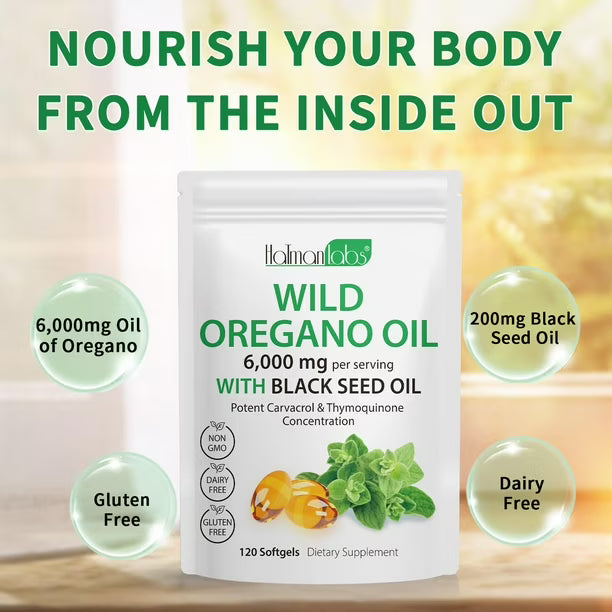 ACEITE DE ORÉGANO Y COMINO NEGRO 6000 MG